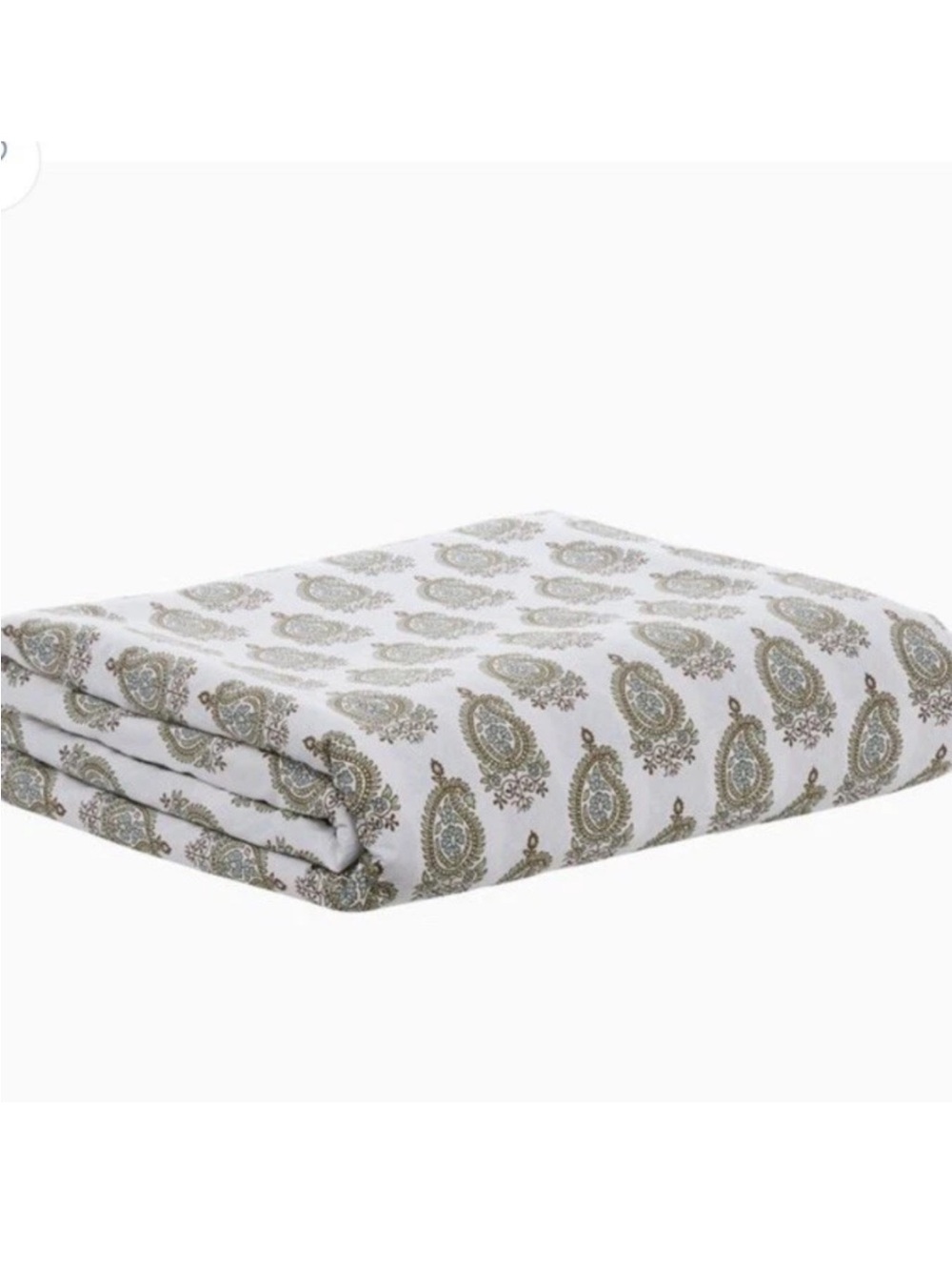 John Robshaw queen duvet cover Nilay leaf floral pattern 100% organic cotton NWT - Picture 2 of 6